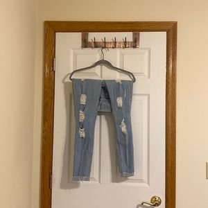 Ripped Skinny Jeans from Hollister